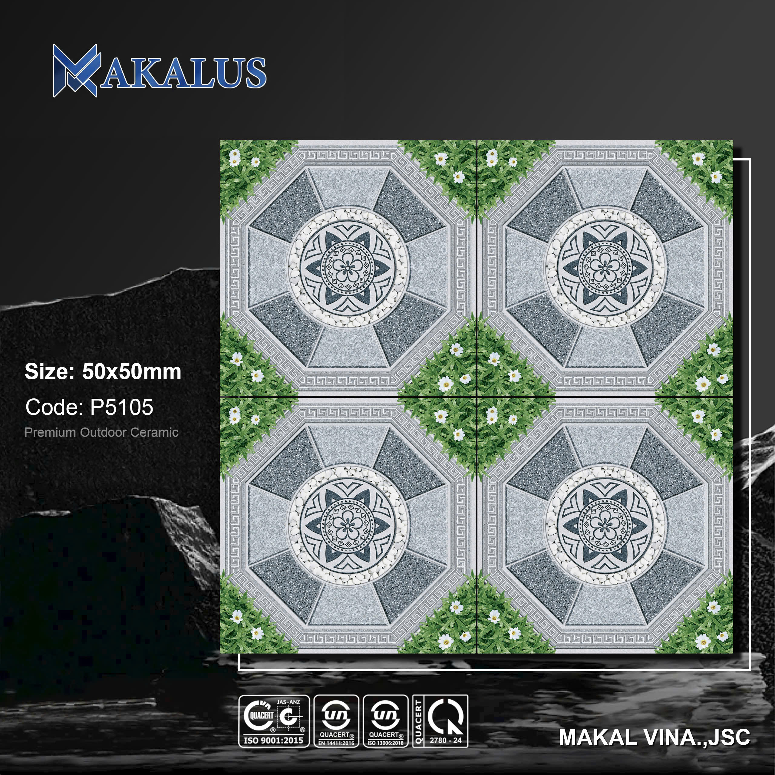 Gạch sân vườn 50x50 mã P5105