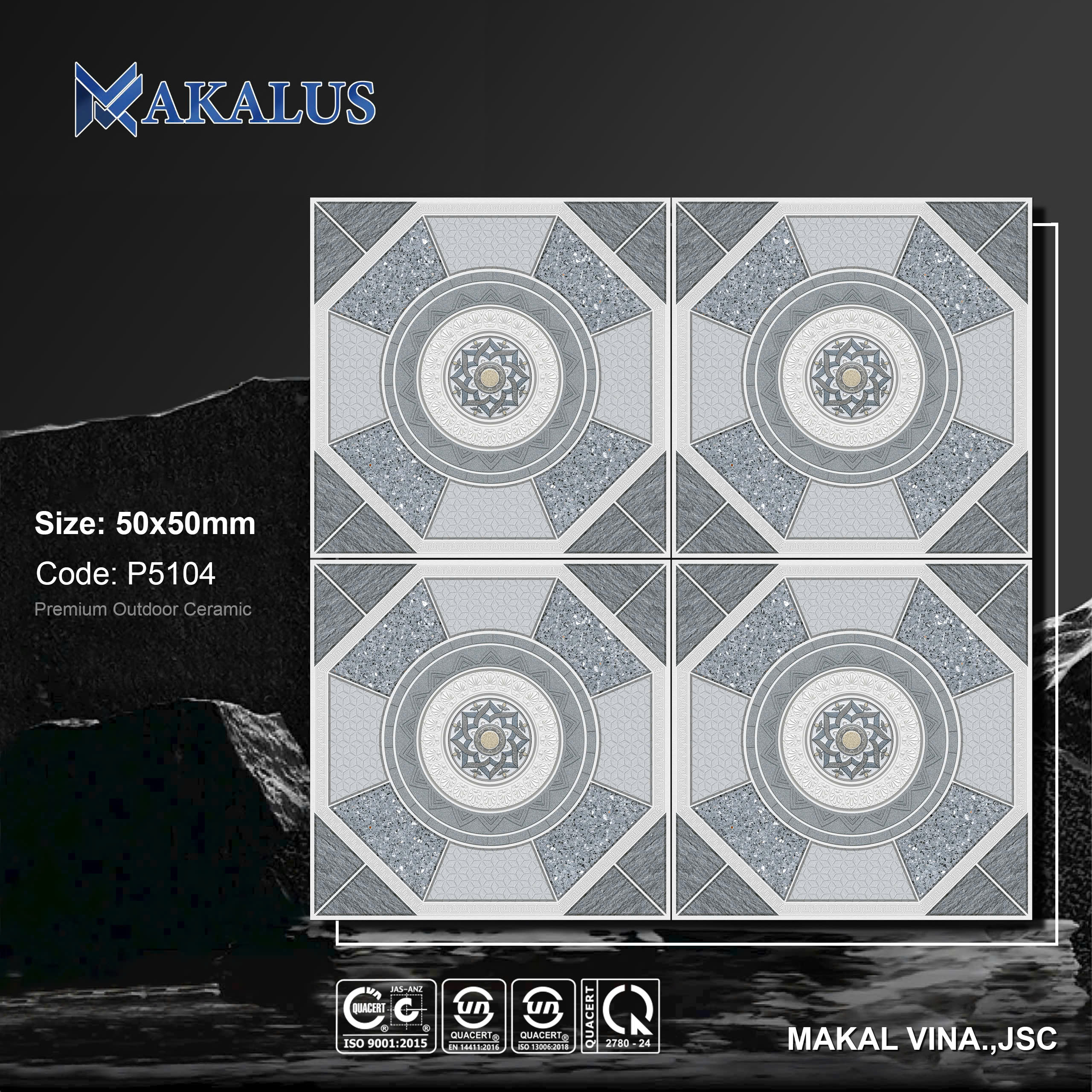Gạch sân vườn 50x50 mã P5104