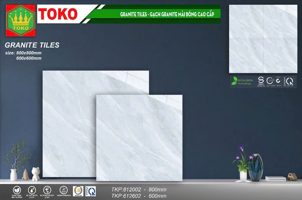 Gạch lát nền kích thước 60x60 và 80x80 mã 812002