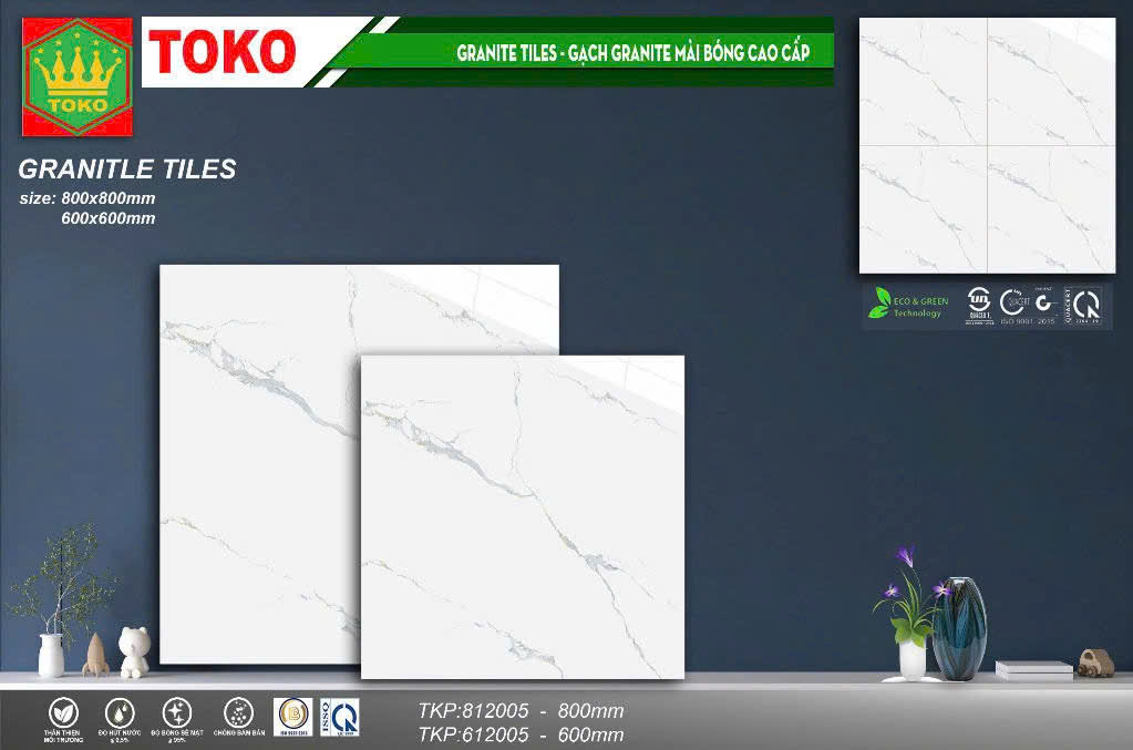 Gạch lát nền kích thước 60x60 và 80x80 mã 812005